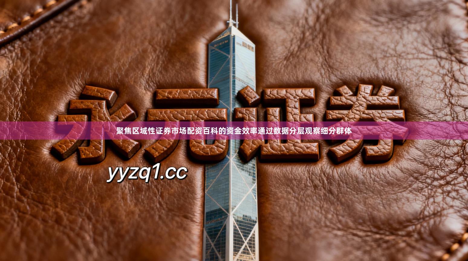 聚焦区域性证券市场配资百科的资金效率通过数据分层观察细分群体